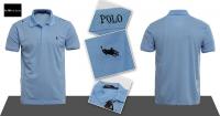 polo paris ralph lauren hommes tee shirt detail cotton f5 blue